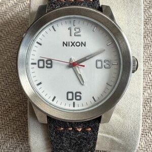 Nixon Silver Women’s Watch with Black Strap